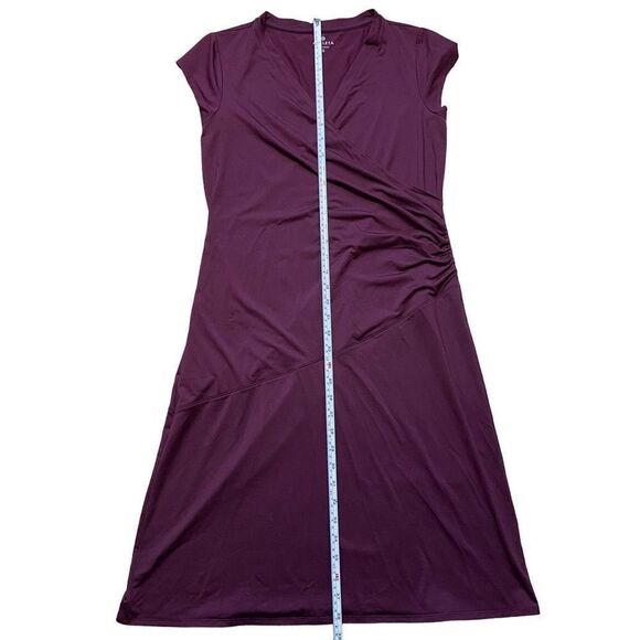 Athleta Faux Wrap Dress in Purple Women’s Size Small - Picture 4 of 7